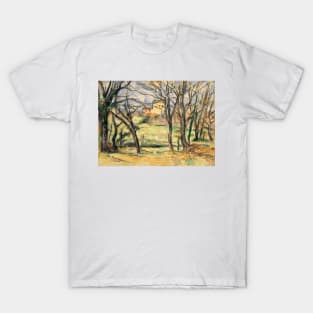 Trees and Houses Near the Jas de Bouffan by Paul Cezanne T-Shirt